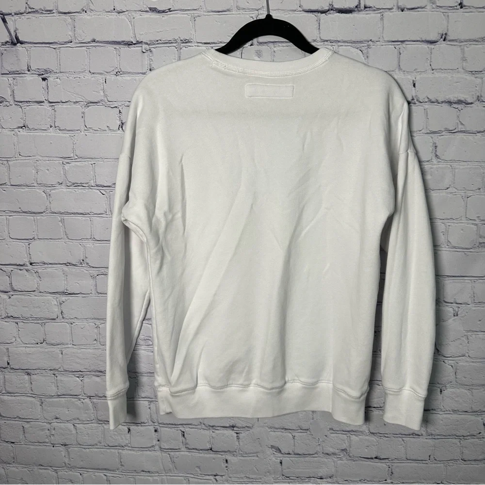 Abercrombie Kids White Crewneck Sweater - Picture 2 of 3